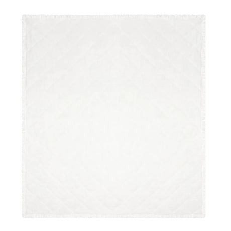 Nature Hermione Ruffled Cotton Bedspread Ivory Blue - image 5