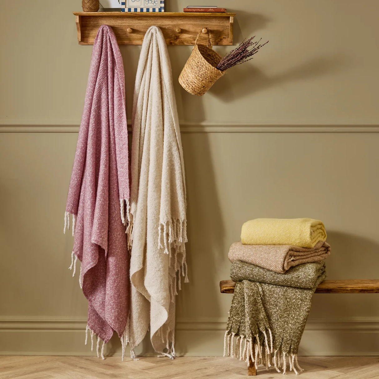 Nature Isla Woven Tasselled Throw Cream 130 x 180cm - image 6