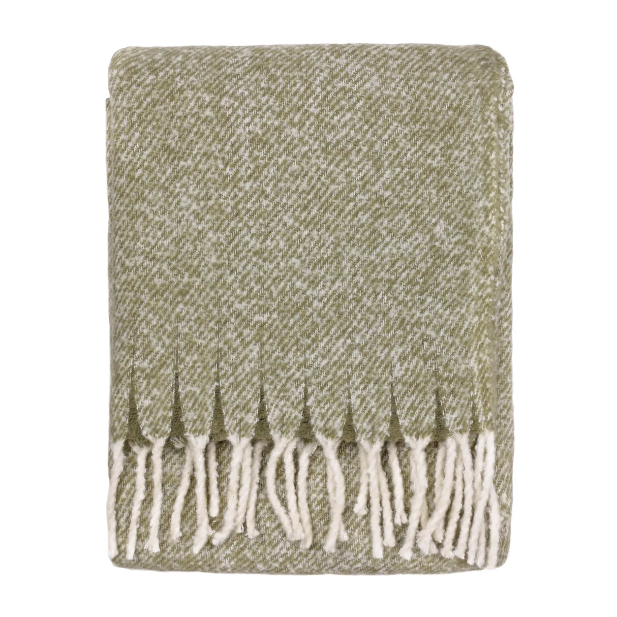 Nature Isla Woven Tasselled Throw Green 130 x 180cm - image 2