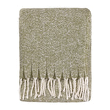 Nature Isla Woven Tasselled Throw Green 130 x 180cm - image 2