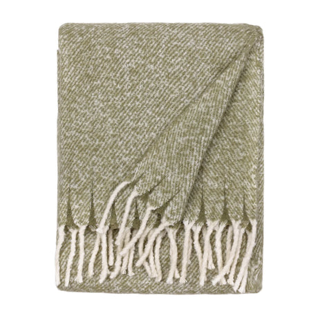 Nature Isla Woven Tasselled Throw Green 130 x 180cm - image 3