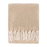 Nature Isla Woven Tasselled Throw Natural 130 x 180cm - image 2