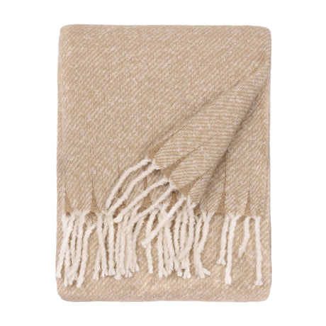 Nature Isla Woven Tasselled Throw Natural 130 x 180cm - image 3
