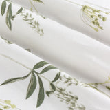 Nature Meadow 100% Cotton Lined Eyelet Curtains White/Cornflower - image 6