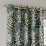 Nature Ophelia Fully Lined Floral Jacquard Eyelet Curtains Thyme/Mineral - image 3