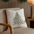 Nature Twinkling Tree Embroidered Cushion Cover Natural 45 x 45cm - image 1