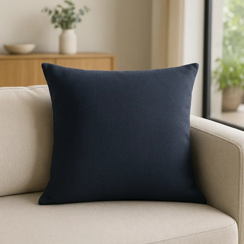 Essential Navy Cushion Cover 45cm x 45cm ( 45cm x 45cm )
