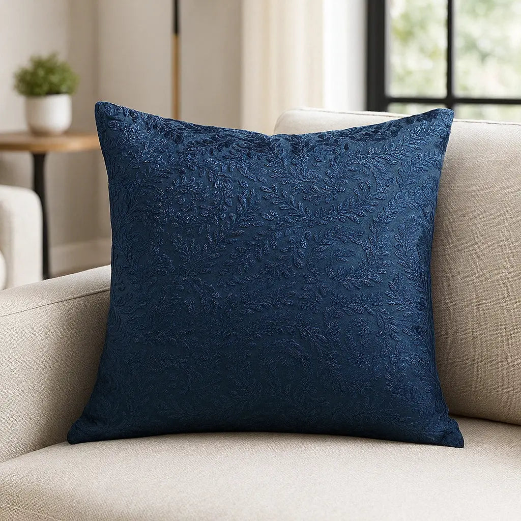 Ashdown Velvet Navy Cushion Cover 45cm x 45cm