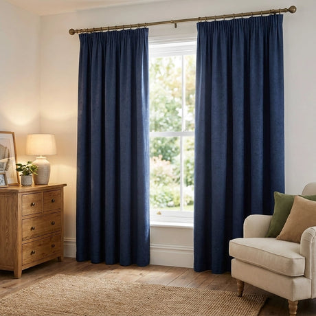 Galaxy Dim Out Woven Thermal Pencil Pleat Curtains 31