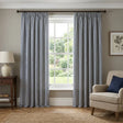 Hebden Lined Tape Top Pencil Pleat Curtains - Navy