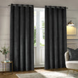 Neptune Fully Lined Velvet Eyelet Curtains Charcoal - image 3