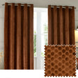 Neptune Fully Lined Velvet Eyelet Curtains Copper - image 2