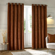 Neptune Fully Lined Velvet Eyelet Curtains Copper - image 3