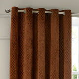 Neptune Fully Lined Velvet Eyelet Curtains Copper - image 4