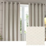 Neptune Fully Lined Velvet Eyelet Curtains Ivory - image 2