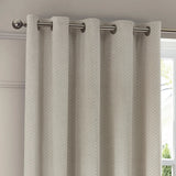 Neptune Fully Lined Velvet Eyelet Curtains Ivory - image 4