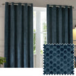 Neptune Fully Lined Velvet Eyelet Curtains Navy - image 2
