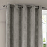 Neptune Fully Lined Velvet Eyelet Curtains Silver - image 4
