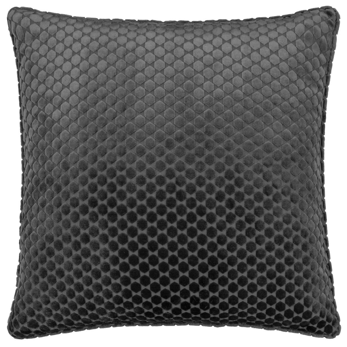 Neptune Velvet Cushion Cover Charcoal 50 x 50cm - image 2