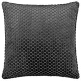 Neptune Velvet Cushion Cover Charcoal 50 x 50cm - image 2