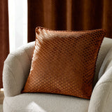 Neptune Velvet Cushion Cover Copper 50 x 50cm - image 1