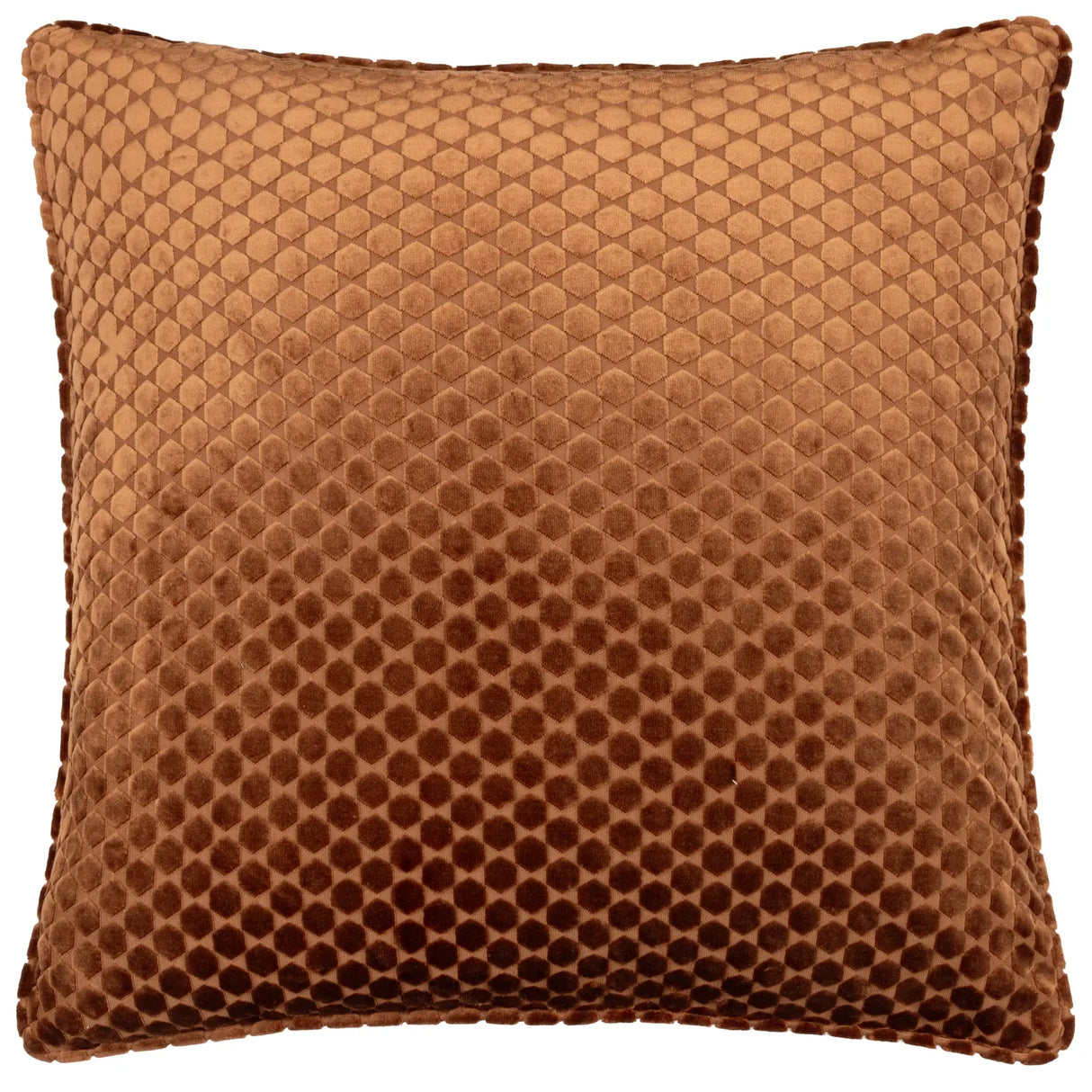 Neptune Velvet Cushion Cover Copper 50 x 50cm - image 2