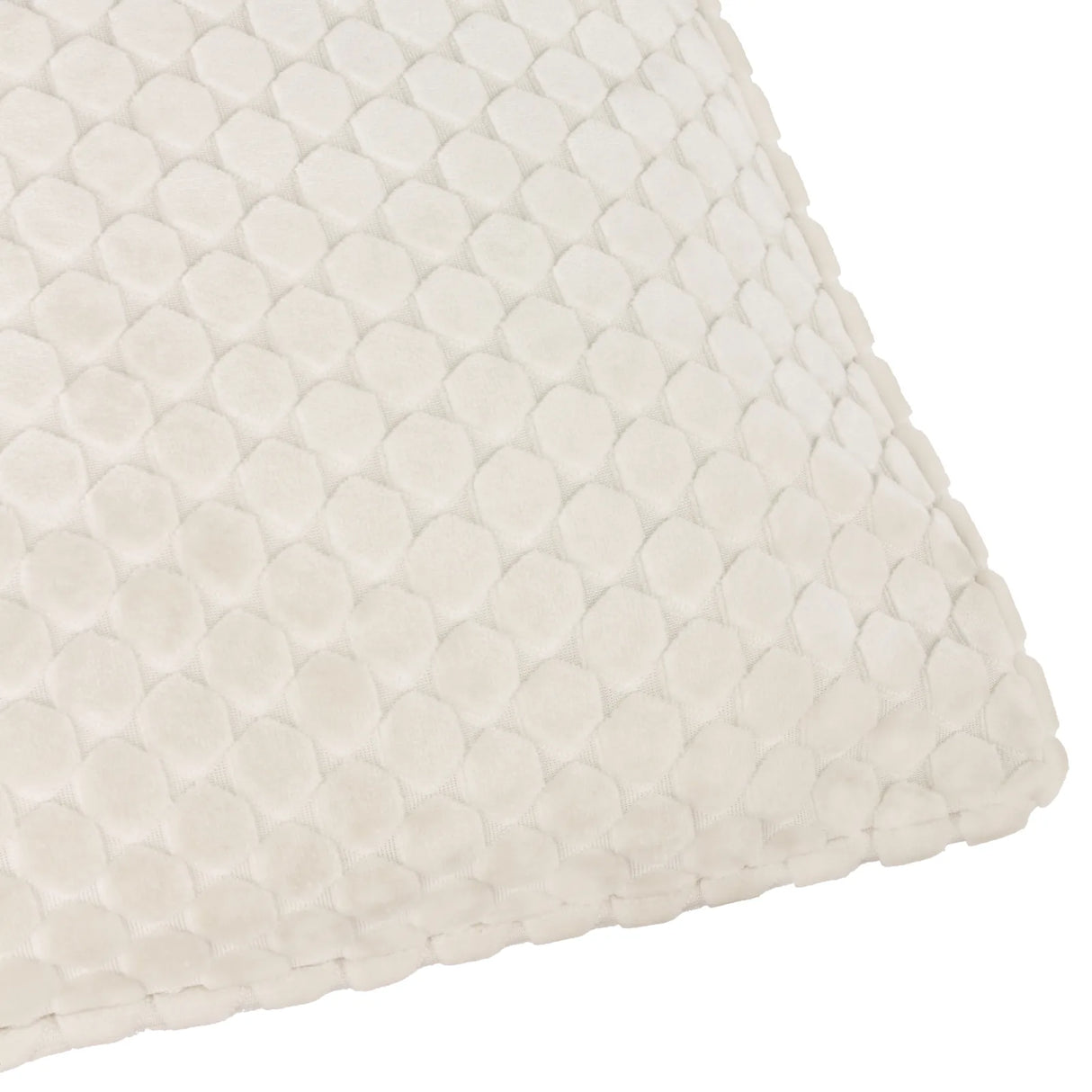 Neptune Velvet Cushion Cover Ivory 50 x 50cm - image 4