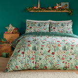 Noelle Soft Touch Reversible Duvet Cover Set Green - image 2