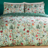 Noelle Soft Touch Reversible Duvet Cover Set Green - image 4