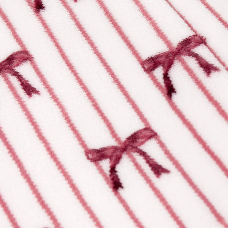 Noortje Bows Sherpa Fleece Throw Silk Pink 130 x 180cm - image 6