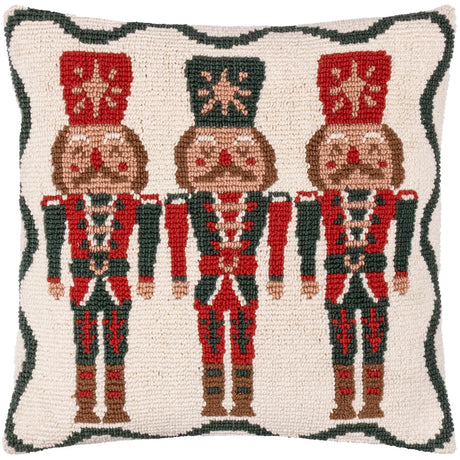 Nutcracker Trio Tufted Cushion Cover Multicolour 45 x 45cm - image 2