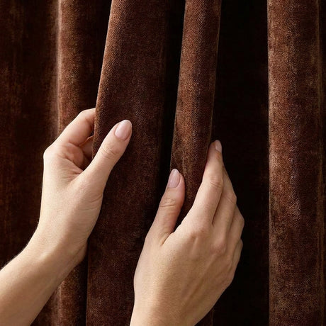 Heavy Chenille Lined Tape Top Pencil Pleat Curtains 27