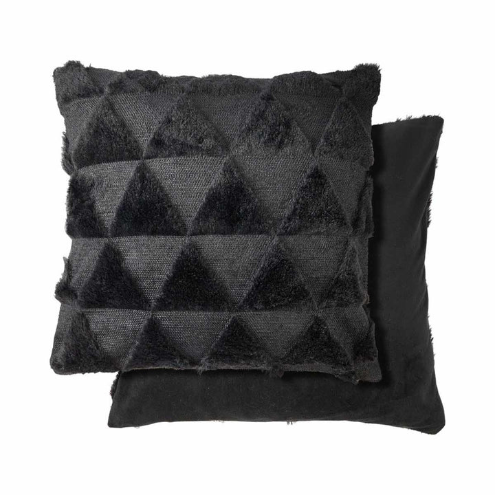 Nyla Triangle Cushion Cover Black 17x17" (43x43cm) - Ideal
