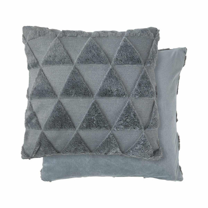 Nyla Triangle Cushion Cover Charcoal Grey 17x17" (43x43cm) - Ideal
