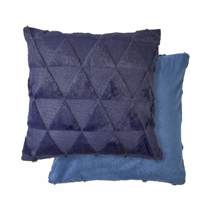 Nyla Triangle Cushion Cover Navy Blue 17x17" (43x43cm) - Ideal
