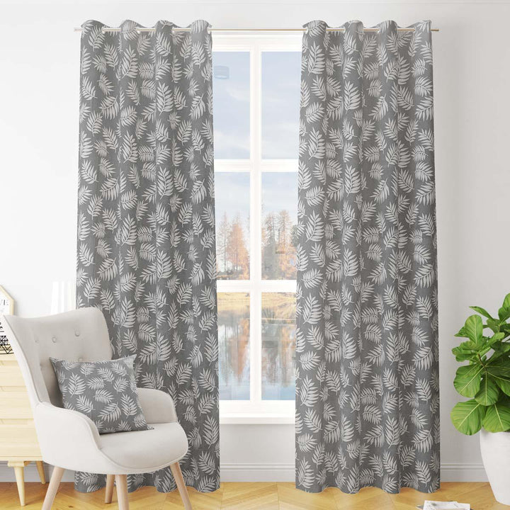 Oakland Thermal Dim Out Eyelet Curtains Grey - Ideal