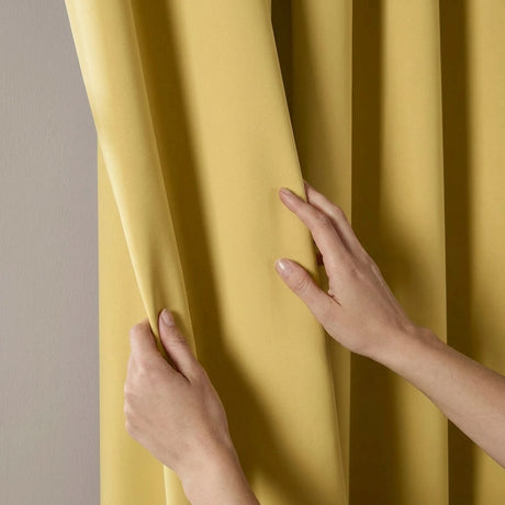 100% Blackout Tape Top Pencil Pleat Curtains 15