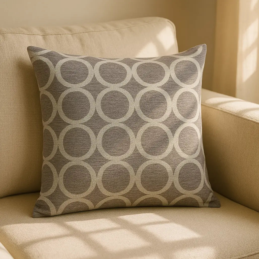 Oh Chenille Silver Cushion Cover s 18" & 22"