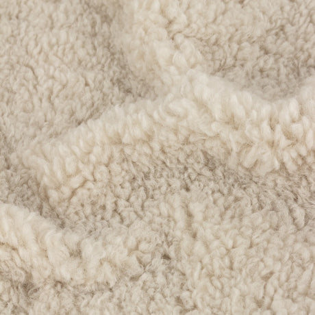 Olann Knitted Reversible Natural Velvet Fleece Throw Blanket 130cm x 180cm - additional product view 4