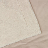 Olann Knitted Reversible Natural Velvet Fleece Throw Blanket 130cm x 180cm - additional product view 5