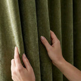 Heavy Chenille Lined Tape Top Pencil Pleat Curtains 3