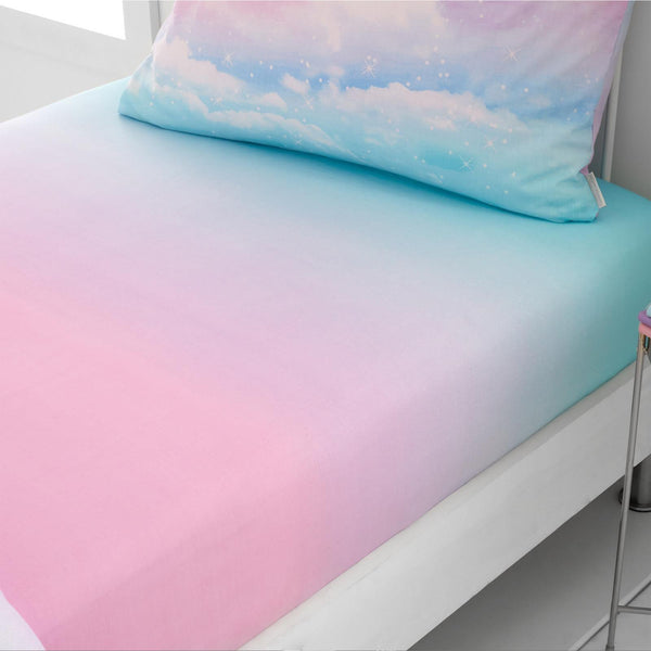 Ombre Rainbow Clouds Fitted Sheet - Ideal