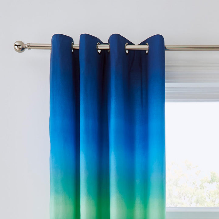 Ombre Stripe Eyelet Curtains - Ideal