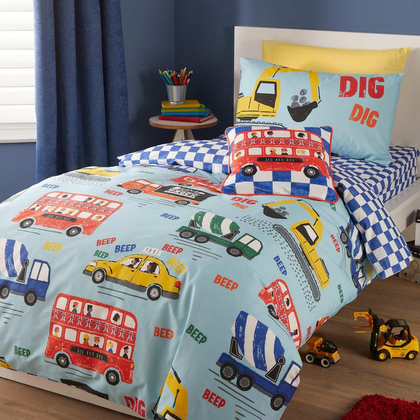 On the Move Duvet Cover Set Kids Bedding Bedlam Double  