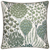 Ophelia Floral Jacquard Cushion Cover Thyme/Mineral 50 x 50cm - image 2
