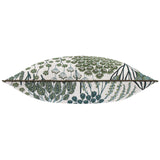 Ophelia Floral Jacquard Cushion Cover Thyme/Mineral 50 x 50cm - image 3