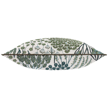 Ophelia Floral Jacquard Cushion Cover Thyme/Mineral 50 x 50cm - image 3