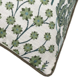 Ophelia Floral Jacquard Cushion Cover Thyme/Mineral 50 x 50cm - image 5