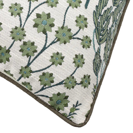 Ophelia Floral Jacquard Cushion Cover Thyme/Mineral 50 x 50cm - image 5