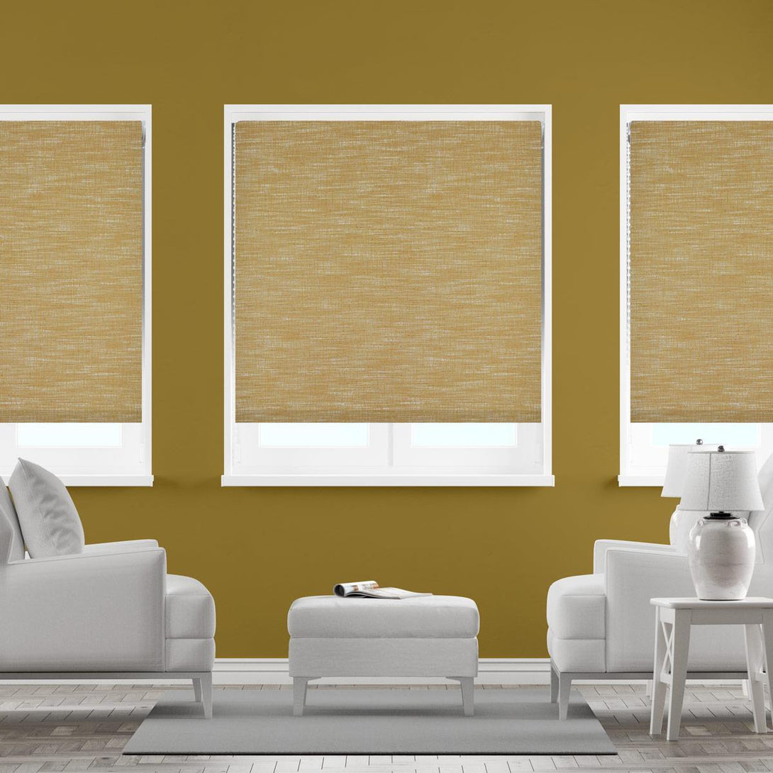 Ophelia Made to Measure Roller Blind (Dim Out) Ochre - Ideal
